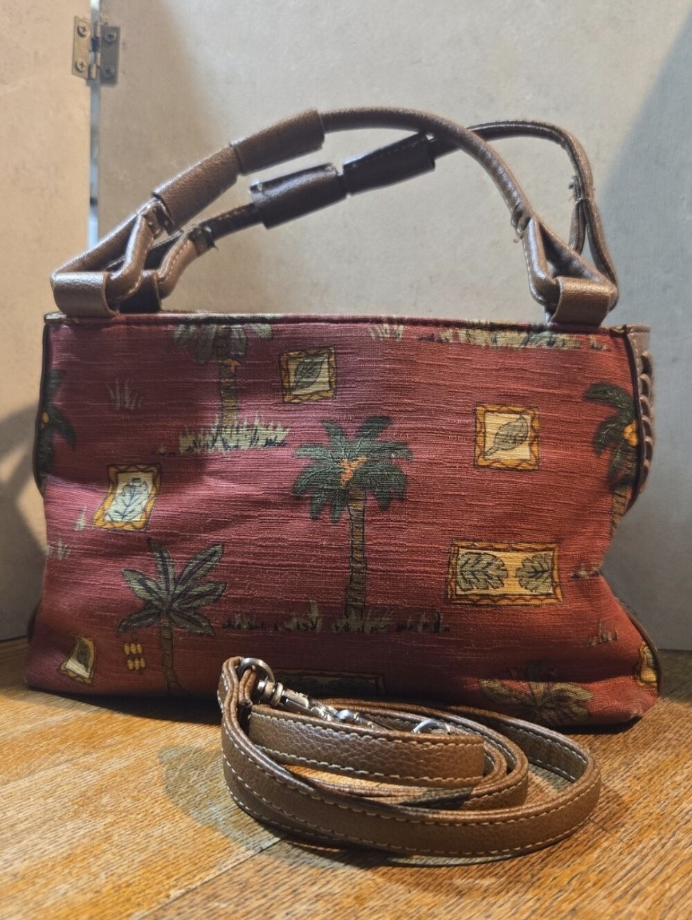 Fossil Relic Canvas And Faux Leather Crossbody Bag